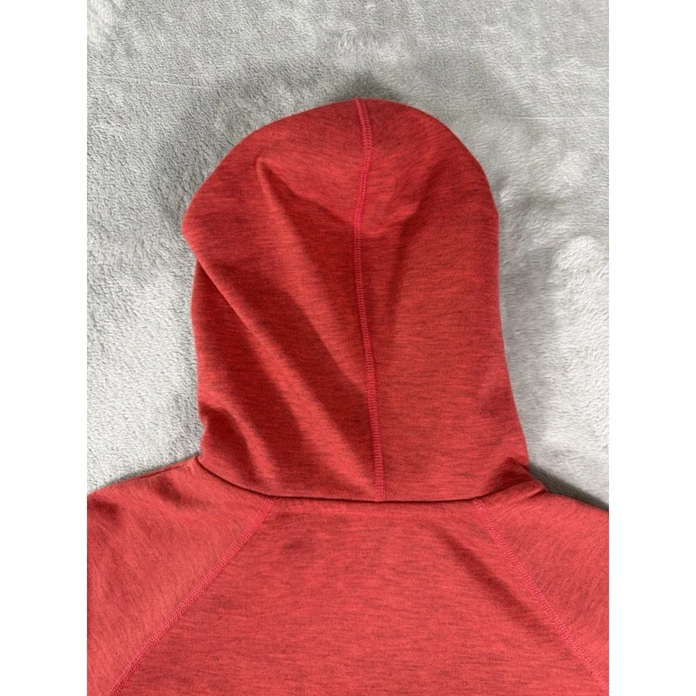 Nike Hoodie‎ Womens Medium Red Therma Fit Fleece Just Do It Pullover